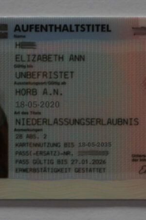 Buy Germany Permanent Residence Card Online