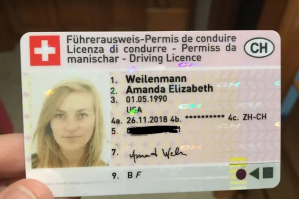 Swiss driver’s license